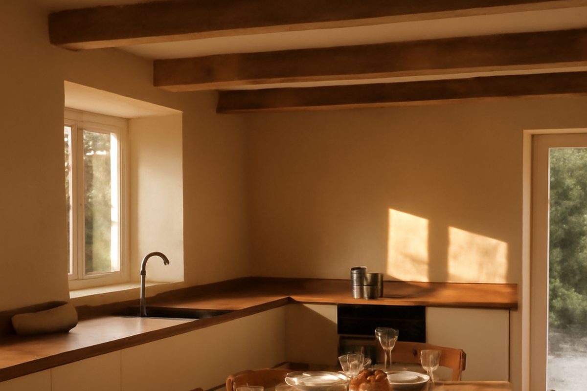 Cuisine grilles faux plafond